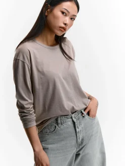 GATE Klasyczna koszulka z długim rękawem| Koszulki I Topy·Koszulki