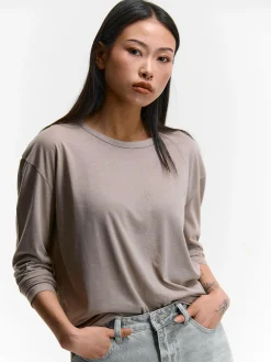 GATE Klasyczna koszulka z długim rękawem| Koszulki I Topy·Koszulki