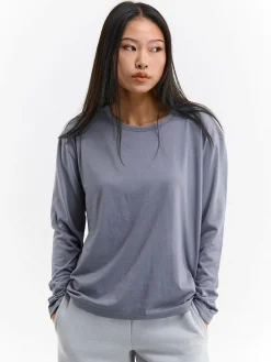 GATE Klasyczna koszulka z długim rękawem| Koszulki I Topy·Koszulki