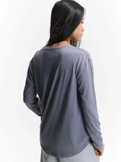 GATE Klasyczna koszulka z długim rękawem| Koszulki I Topy·Koszulki