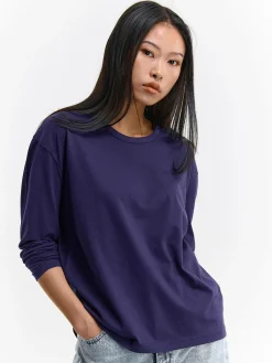 GATE Klasyczna koszulka z długim rękawem| Koszulki I Topy·Koszulki