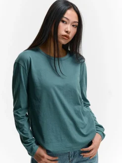 GATE Klasyczna koszulka z długim rękawem| Koszulki I Topy·Koszulki