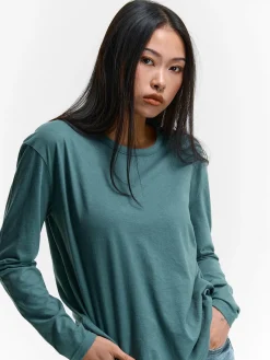 GATE Klasyczna koszulka z długim rękawem| Koszulki I Topy·Koszulki