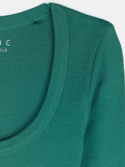 GATE Klasyczna koszulka z długim rękawem| Koszulki I Topy·Koszulki