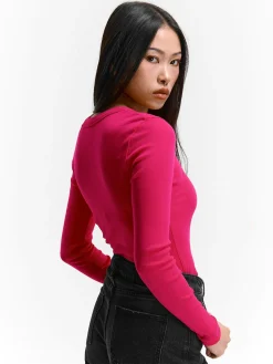 GATE Klasyczna koszulka z długim rękawem| Koszulki I Topy·Koszulki