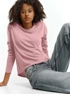 GATE Klasyczna koszulka z długim rękawem| Koszulki I Topy·Koszulki