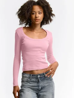 GATE Klasyczna koszulka z długim rękawem| Koszulki I Topy·Koszulki