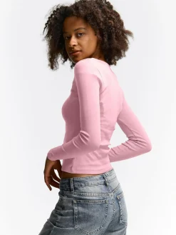 GATE Klasyczna koszulka z długim rękawem| Koszulki I Topy·Koszulki