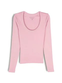 GATE Klasyczna koszulka z długim rękawem| Koszulki I Topy·Koszulki