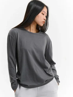 GATE Klasyczna koszulka z długim rękawem| Koszulki I Topy·Koszulki