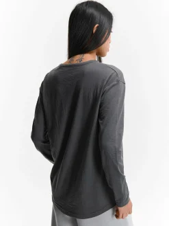 GATE Klasyczna koszulka z długim rękawem| Koszulki I Topy·Koszulki