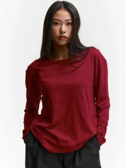 GATE Klasyczna koszulka z długim rękawem| Koszulki I Topy·Koszulki