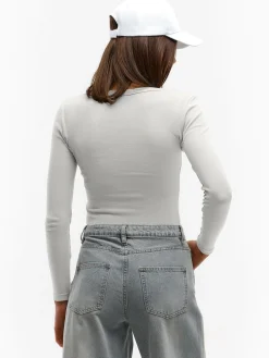 GATE Klasyczna koszulka z długim rękawem| Koszulki I Topy·Koszulki