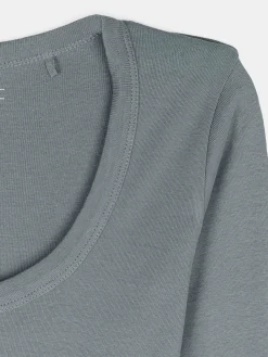 GATE Klasyczna koszulka z długim rękawem| Koszulki I Topy·Koszulki