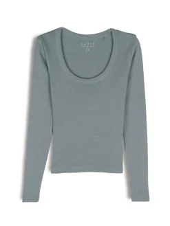 GATE Klasyczna koszulka z długim rękawem| Koszulki I Topy·Koszulki