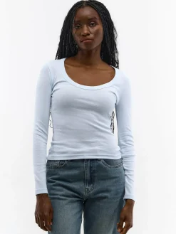 GATE Klasyczna koszulka z długim rękawem| Koszulki I Topy·Koszulki