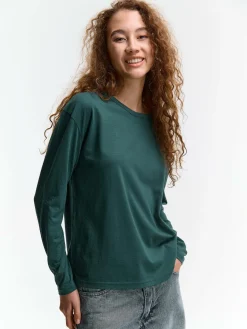 GATE Klasyczna koszulka z długim rękawem| Koszulki I Topy·Koszulki