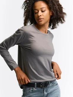 GATE Klasyczna koszulka z długim rękawem| Koszulki I Topy·Koszulki