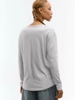 GATE Klasyczna koszulka z długim rękawem| Koszulki I Topy·Koszulki