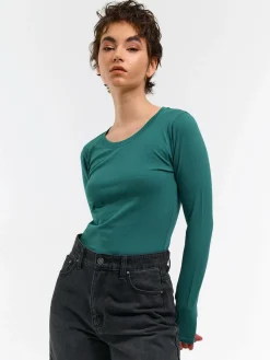 GATE Klasyczna koszulka z długim rękawem| Koszulki I Topy·Koszulki