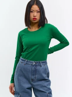 GATE Klasyczna koszulka z długim rękawem| Koszulki I Topy·Koszulki