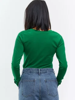 GATE Klasyczna koszulka z długim rękawem| Koszulki I Topy·Koszulki