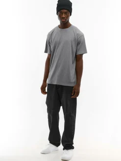 GATE Klasyczna koszulka z żebrowanej dzianiny| Koszulki·Koszulki ☀️|Koszulki·Basic Koszulki I Podkoszulki