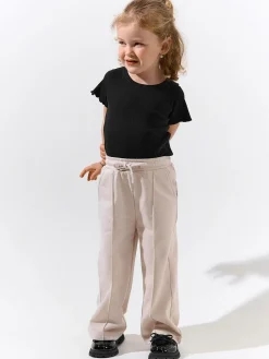 GATE Klasyczna koszulka z żebrowanej dzianiny|Dzieci Dziewczynki·Koszulki I Topy