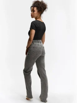 GATE Klasyczne jeansy z gumką w pasie| Spodnie·Jeansy