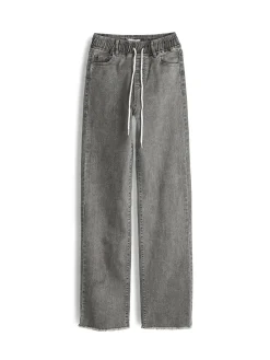 GATE Klasyczne jeansy z gumką w pasie| Spodnie·Jeansy