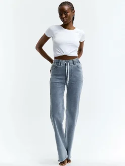 GATE Klasyczne jeansy z gumką w pasie| Spodnie·Jeansy