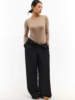 GATE Klasyczne prążkowane body| Koszulki I Topy·Body