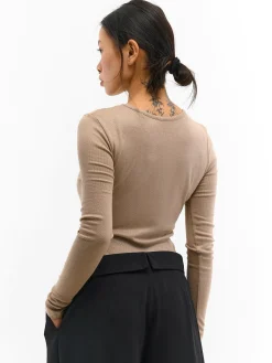 GATE Klasyczne prążkowane body| Koszulki I Topy·Body