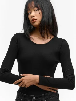 GATE Klasyczne prążkowane body| Koszulki I Topy·Body