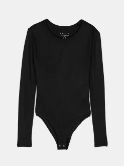 GATE Klasyczne prążkowane body| Koszulki I Topy·Body