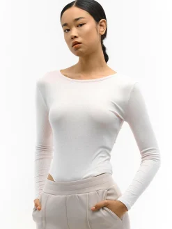 GATE Klasyczne prążkowane body| Koszulki I Topy·Body