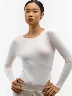 GATE Klasyczne prążkowane body| Koszulki I Topy·Body