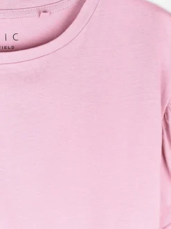 GATE Klasyczny bawełniany t-shirt z marszczeniami| Koszulki I Topy·Koszulki