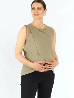 GATE Klasyczny dżersejowy top z bawełny|Dzieci Maternity