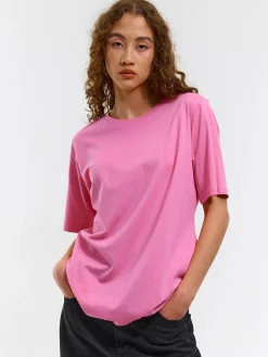 GATE Klasyczny długi t-shirt z bawełny| Koszulki I Topy·Koszulki