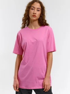 GATE Klasyczny długi t-shirt z bawełny| Koszulki I Topy·Koszulki