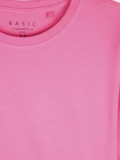 GATE Klasyczny długi t-shirt z bawełny| Koszulki I Topy·Koszulki