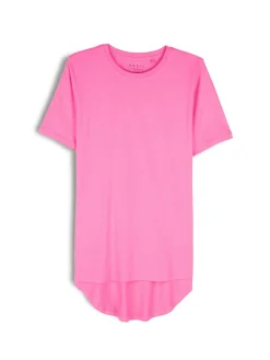 GATE Klasyczny długi t-shirt z bawełny| Koszulki I Topy·Koszulki