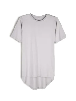 GATE Klasyczny długi t-shirt z bawełny| Koszulki I Topy·Koszulki