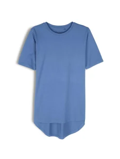 GATE Klasyczny długi t-shirt z bawełny| Koszulki I Topy·Koszulki