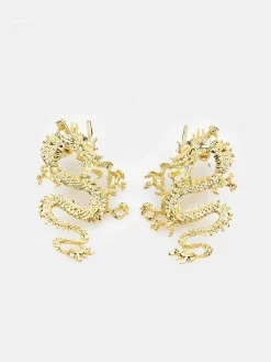 GATE Kolczyki w kształcie smoka| Akcesoria·Biżuteria