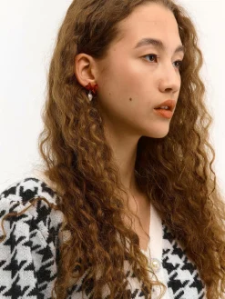 GATE Kolczyki z wiszącym sercem| Akcesoria·Biżuteria