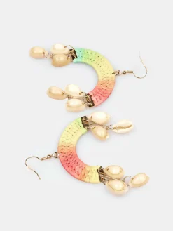 GATE Kolczyki z wiszącymi muszlami| Akcesoria·Biżuteria