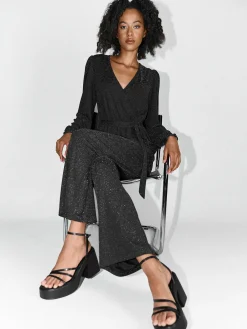 GATE Kombinezon z metaliczną nitką| Spodnie·Kombinezon ☀️