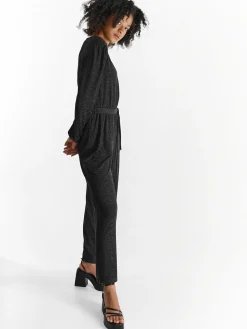 GATE Kombinezon z metaliczną nitką| Spodnie·Kombinezon ☀️